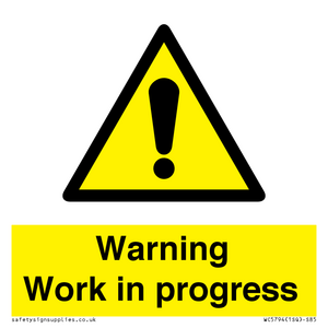 Warning Work in progress